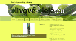 Desktop Screenshot of olivove-oleje.eu