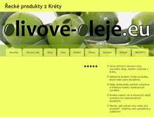 Tablet Screenshot of olivove-oleje.eu